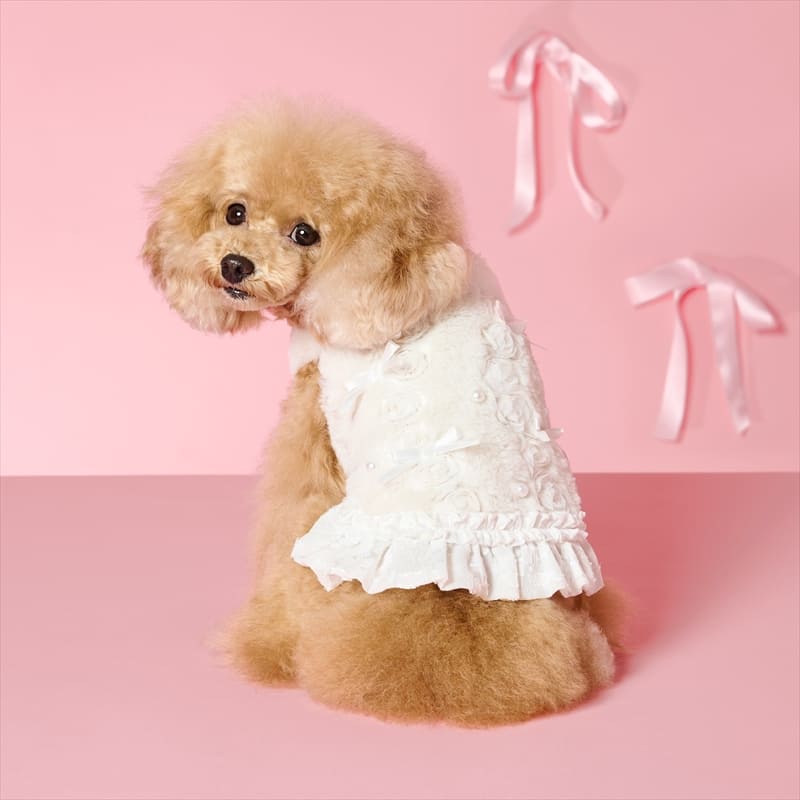 pearl ribbon vest